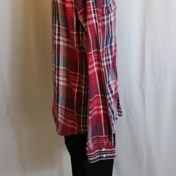 Levi's Modern Fit Button-down Western Plaid Shirt Men's Medium - Picture 4 of 8